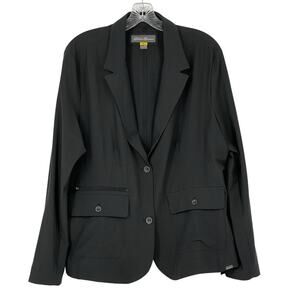 Eddie Bauer Travel Destination Blazer Size 2XLG Black Gray Color vacation